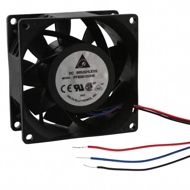 PFB0812GHE-F00 FAN AXIAL 80X38MM 12VDC WIRE