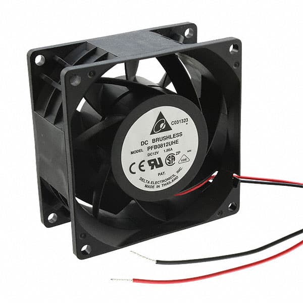 PFB0812UHE FAN AXIAL 80X38MM 12VDC WIRE