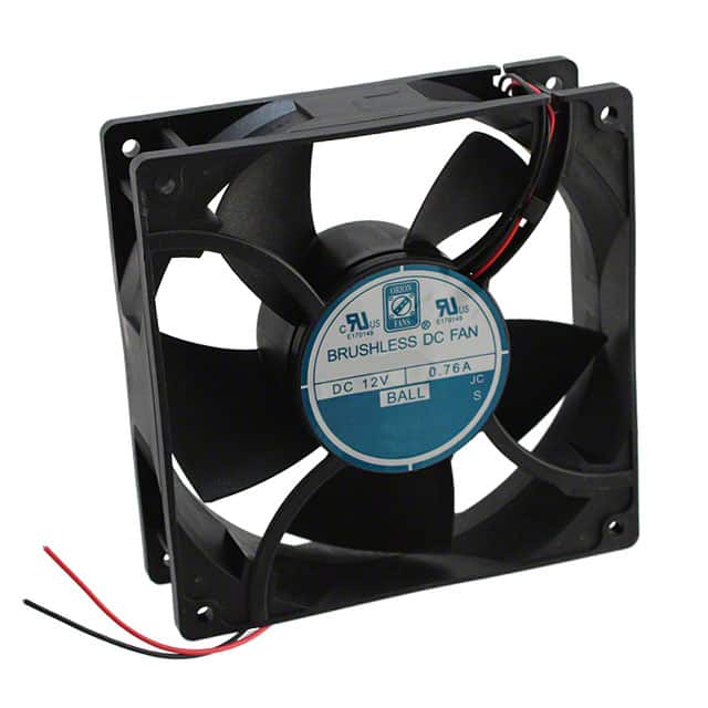 OD127-12HB FAN AXIAL 127X38.5MM 12VDC WIRE