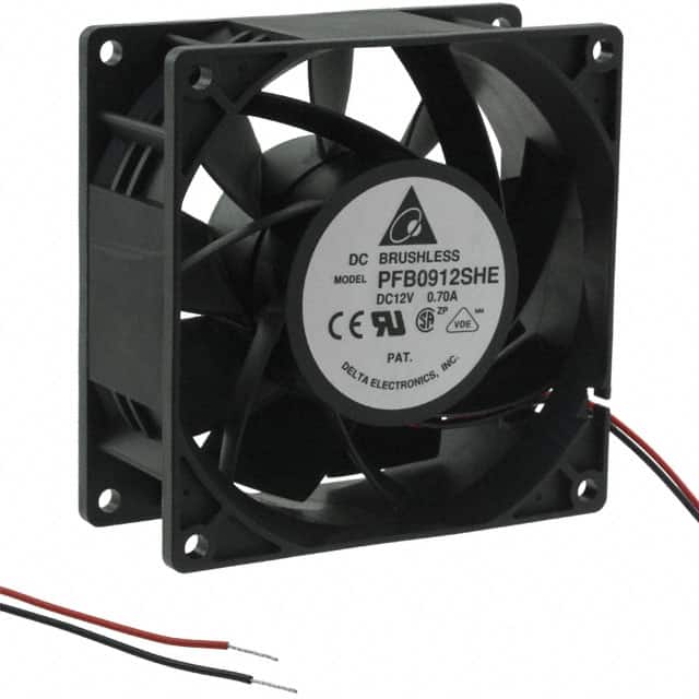 PFB0912SHE FAN AXIAL 92X38MM 12VDC WIRE