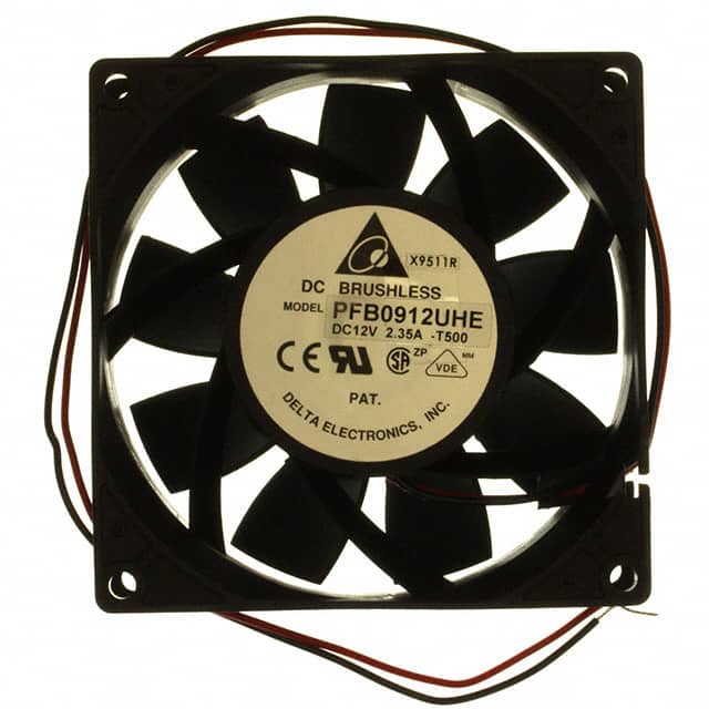 PFB0912UHE-T500 FAN AXIAL 92X38MM 12VDC WIRE