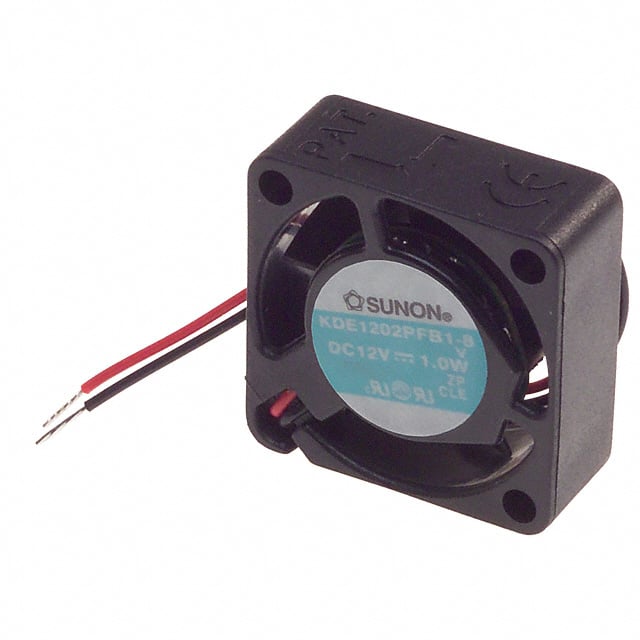 KDE1202PFB1-8(V) FAN AXIAL 25X10MM 12VDC WIRE