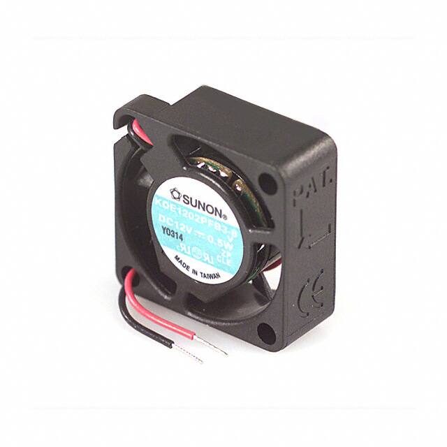 KDE1202PFB3-8(V) FAN AXIAL 25X10MM 12VDC WIRE