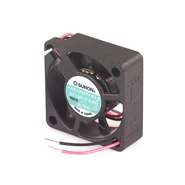 KDE1203PFB3-8(V) FAN AXIAL 30X10MM 12VDC WIRE
