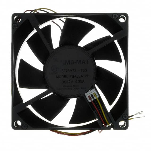 FBA08A12H1BS FAN AXIAL 80X25.5MM 12VDC WIRE