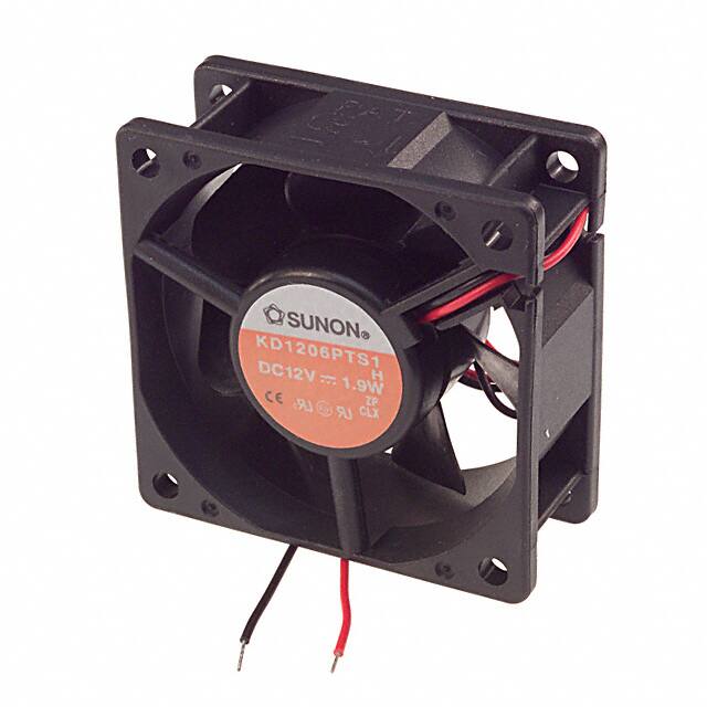 KD1206PTS1 H FAN AXIAL 60X25.5MM 12VDC WIRE