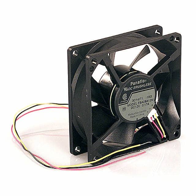 FBA08A12M1BS FAN AXIAL 80X25.5MM 12VDC WIRE