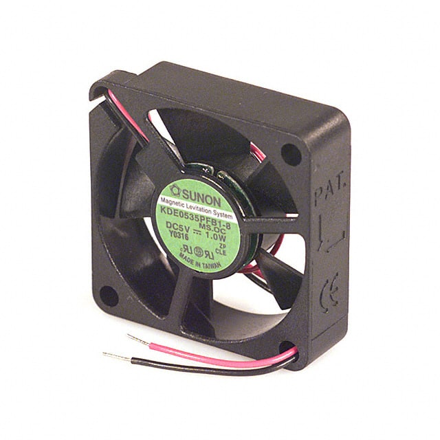 KDE0535PFB1-8 ( MS.OC ) FAN AXIAL 35X10MM BALL 5VDC WIRE