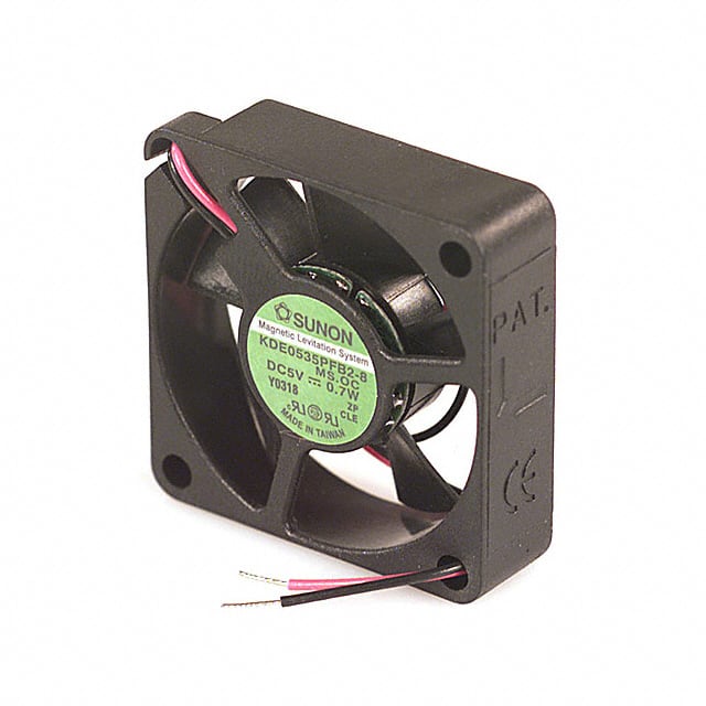 KDE0535PFB2-8 (MS.OC) FAN AXIAL 35X10MM BALL 5VDC WIRE