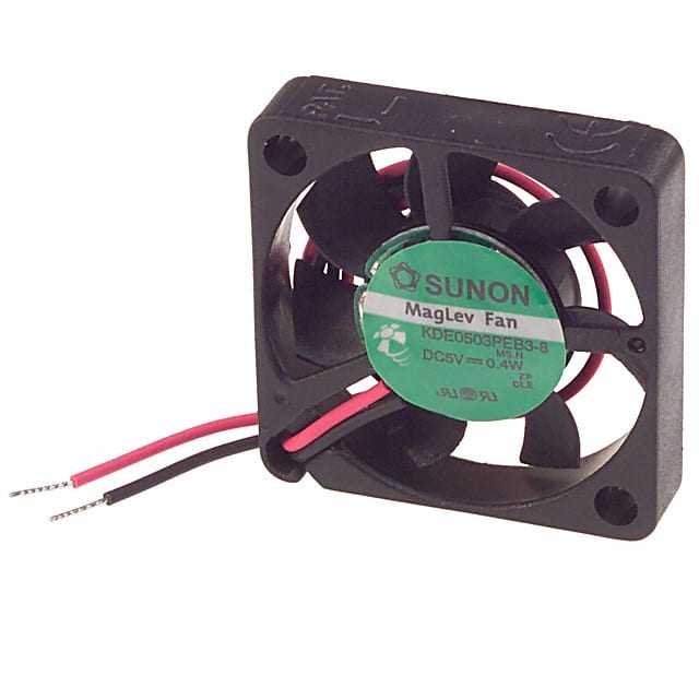 KDE0503PEB3-8 MS.N FAN AXIAL 30X6.9MM 5VDC WIRE