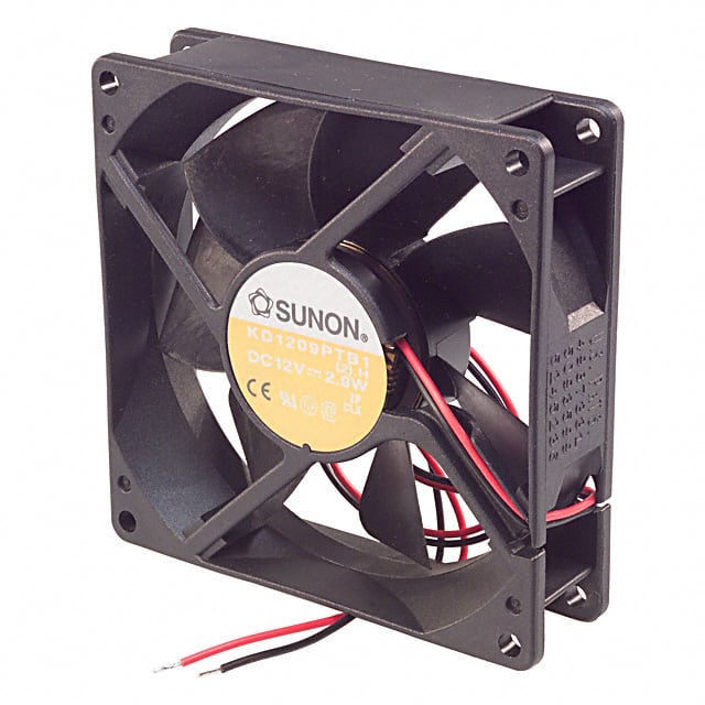 KD1209PTB1(2) H FAN AXIAL 92X25MM 12VDC WIRE