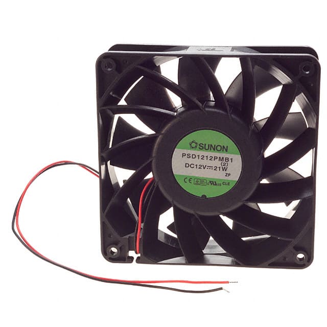 PSD1212PMB1 (2) FAN AXIAL 120X38MM 12VDC WIRE
