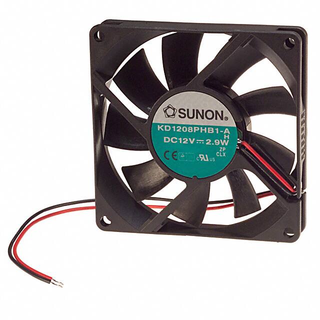KD1208PHB1- A.H. FAN AXIAL 80X15MM 12VDC WIRE
