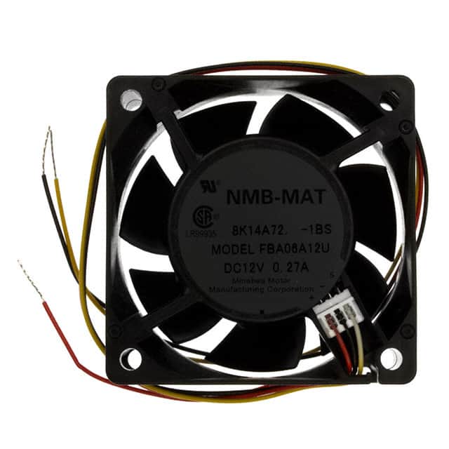 FBA06A12U1BS FAN AXIAL 60X25.5MM 12VDC WIRE