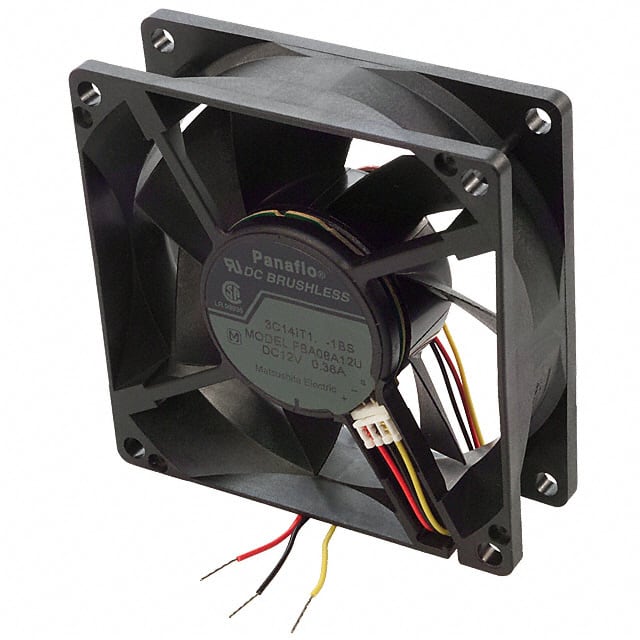 FBA08A12U1BS FAN AXIAL 80X25.5MM 12VDC WIRE