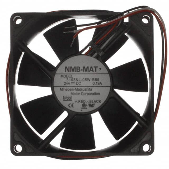 3108NL-05W-B59-P00 FAN AXIAL 80X20MM 24VDC WIRE