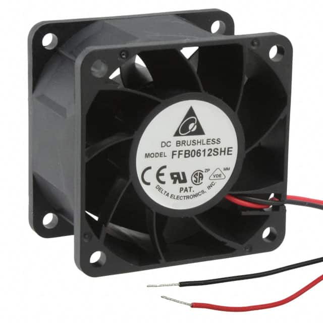 FFB0612SHE FAN AXIAL 60X38MM 12VDC WIRE