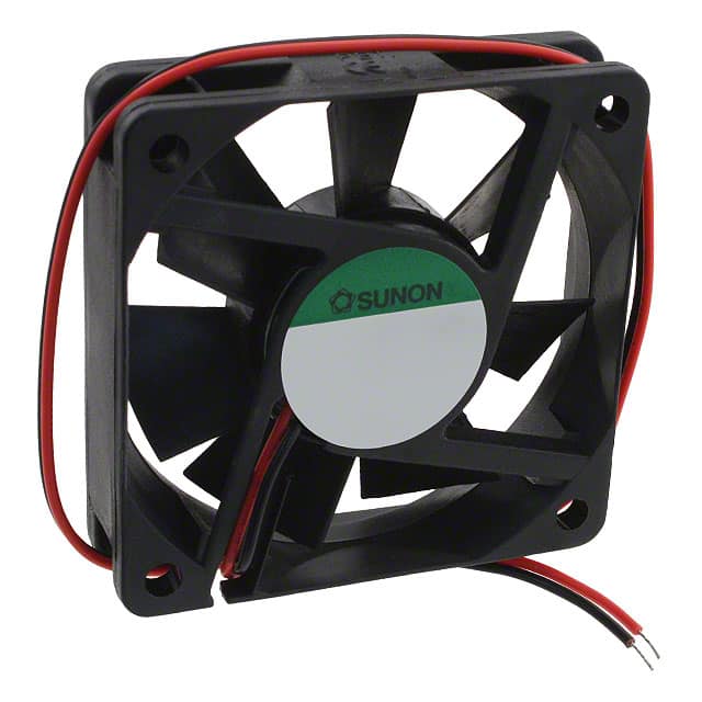 KD1206PHB1.(2).GN FAN AXIAL 60X15MM 12VDC WIRE