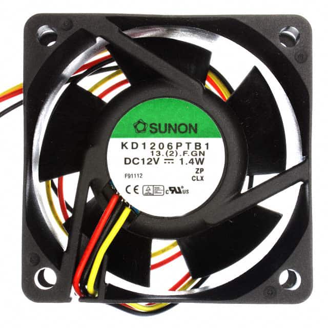 KD1206PTB1 (2).F.GN FAN AXIAL 60X25MM 12VDC WIRE
