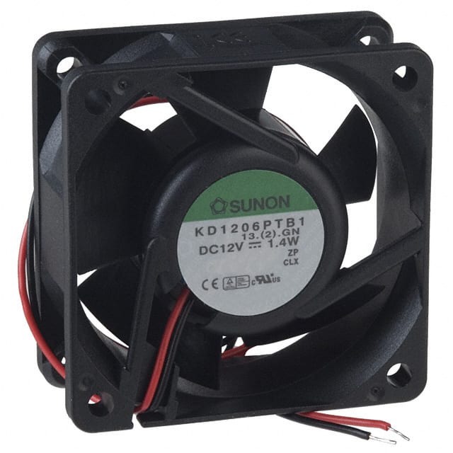 KD1206PTB1 (2).GN FAN AXIAL 60X25MM 12VDC WIRE
