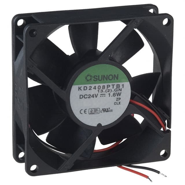 KD2408PTB1.13.(2).GN FAN AXIAL 80X25MM 24VDC WIRE