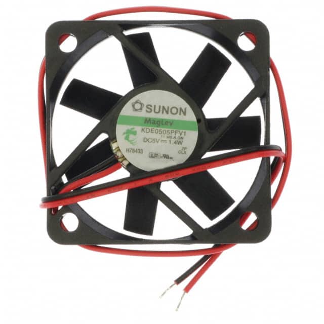 KDE0505PFV1.11.MS.A.GN FAN AXIAL 50X10MM VAPO 5VDC WIRE