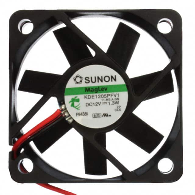KDE1205PFV1 11.MS.A.GN FAN AXIAL 50X10MM 12VDC WIRE