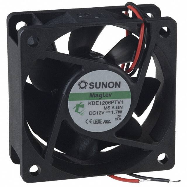 KDE1206PTV1.MS.A.GN FAN AXIAL 60X25MM 12VDC WIRE
