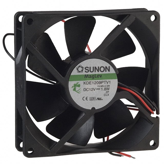 KDE1209PTV1.13.MS.A.GN FAN AXIAL 92X25MM 12VDC WIRE
