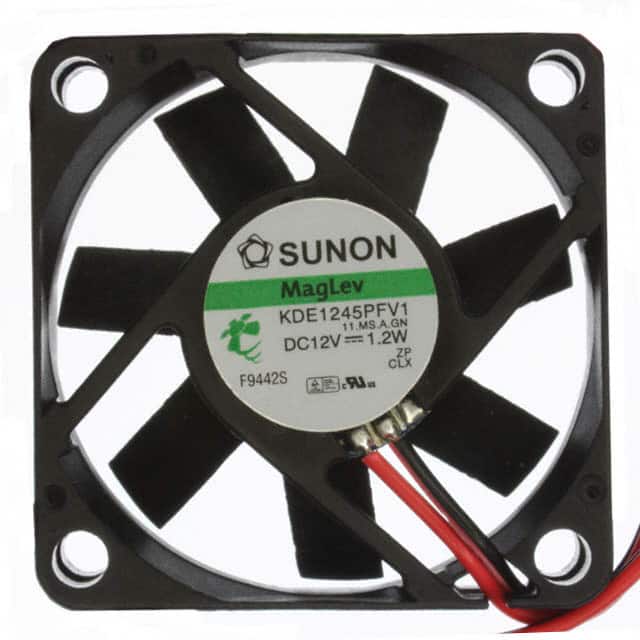 KDE1245PFV1.11.MS.A.GN FAN AXIAL 45X10MM 12VDC WIRE