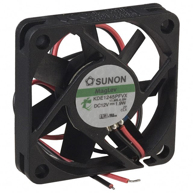 KDE1245PFVX.11.MS.A.GN FAN AXIAL 45X10MM 12VDC WIRE