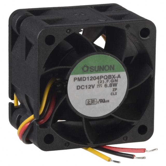 PMD1204PQBX-A.(2).F.GN FAN AXIAL 40X28MM 12VDC WIRE
