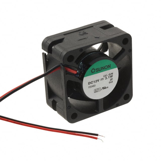 PMD1238PKB1-A.(2).GN FAN AXIAL 38X20MM 12VDC WIRE