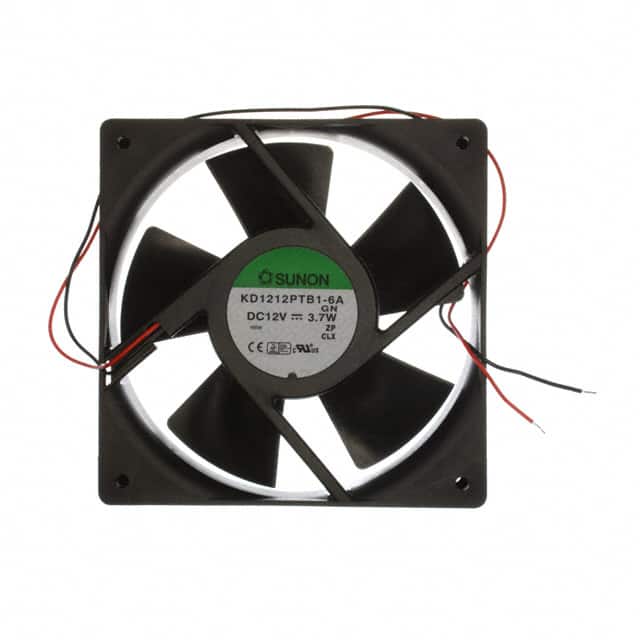 KD1212PTB1-6A.GN FAN AXIAL 120X25MM 12VDC WIRE