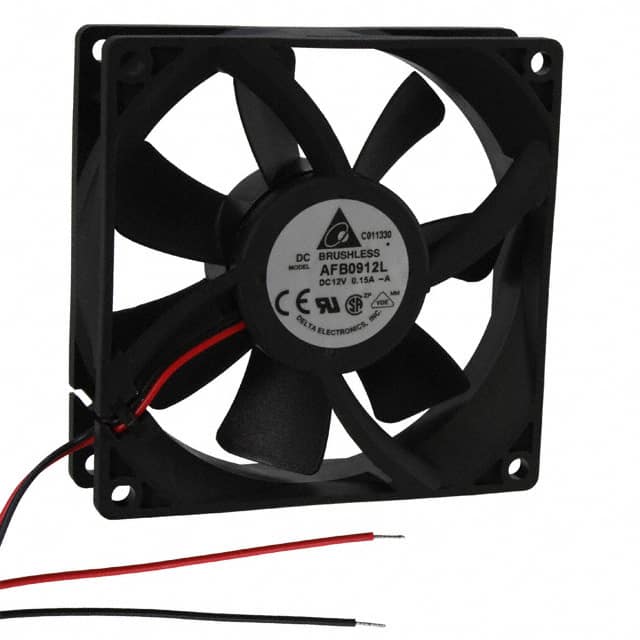 AFB0912L-A FAN AXIAL 92X25.4MM 12VDC WIRE