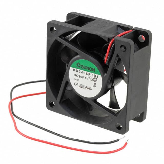 KD2406PTB1 (2).GN FAN AXIAL 60X25MM 24VDC WIRE