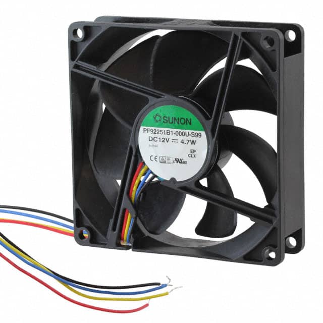 PF92251B1-000U-S99 FAN AXIAL 92X25MM 12VDC WIRE