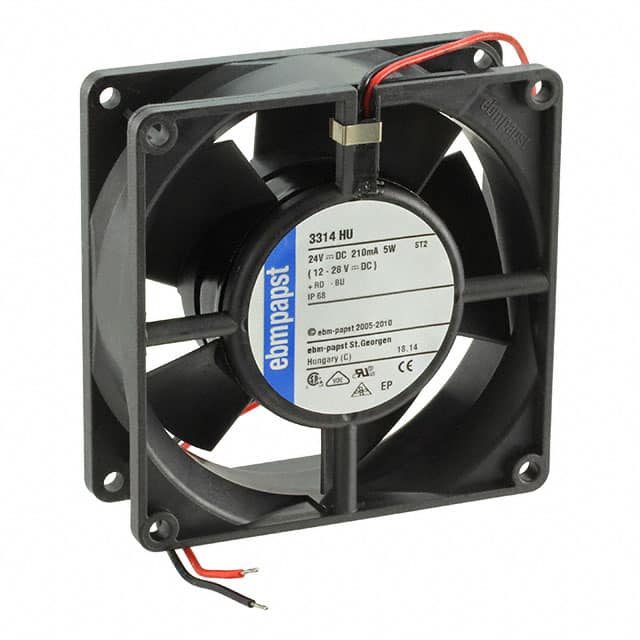 3314HU FAN AXIAL 92X32MM 24VDC WIRE