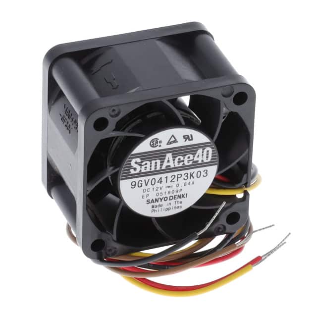 9GV0412P3K03 FAN AXIAL 40X28MM 12VDC WIRE