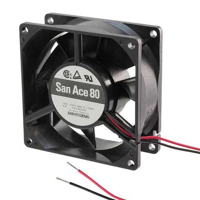 109P0824H2021 FAN AXIAL 80X32MM 24VDC WIRE