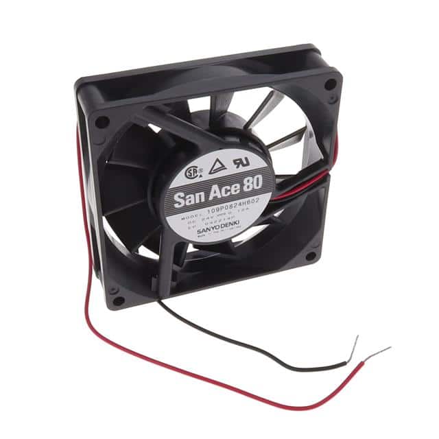109P0824H602 FAN AXIAL 80X20MM 24VDC WIRE