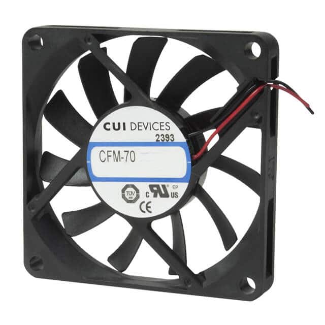 CFM-7010-13-10 FAN AXIAL 70X10.6MM 12VDC WIRE