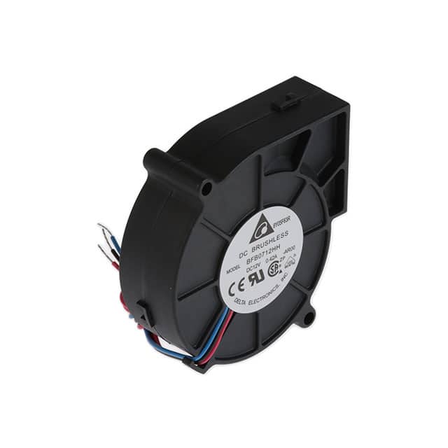 BFB0712HH-AR00 FAN BLOWER 75.7X25MM 12VDC WIRE