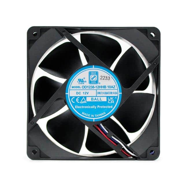 OD1238-12HHB10AZX 12VDC 120X120X38MM REVERSIBLE FL