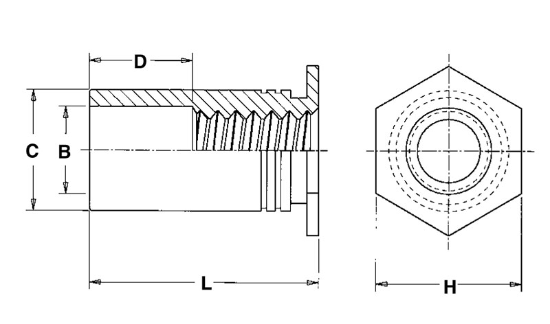 SOS-632-26 The PEM SOS-632-26 is a thru-hole threaded standoff made from 300 Series Stainless Steel. It features a #6-32 internal thread and self-clinching mounting.