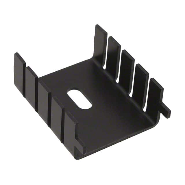 PB1-36CB HEATSINK VERT .50"H BLK TO-220