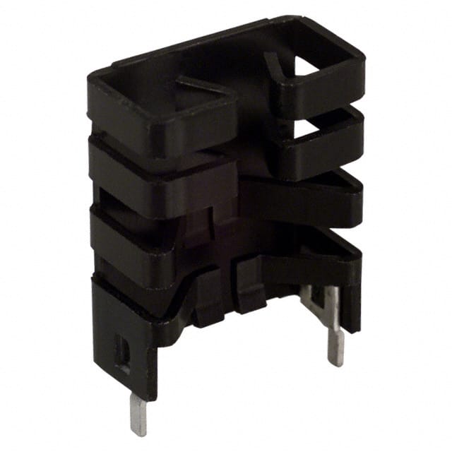 566010B03400G HEATSINK W/TAB BLACK