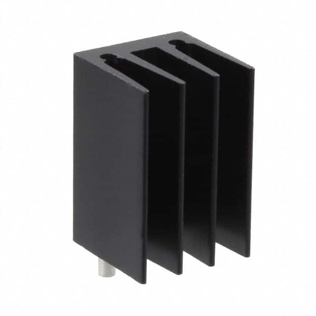 E2A-T220-25E BLACK ANODIZED HEATSINK
