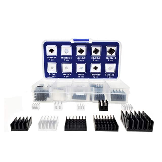 RAS-HS50-KIT HEATSINK RASPBERRY PI  KIT 50PCS