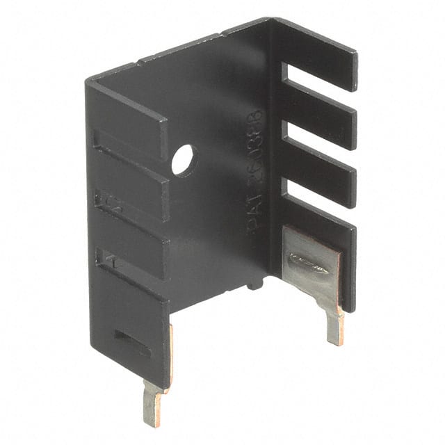 6021BG HEATSINK TO-220 TABS BLACK